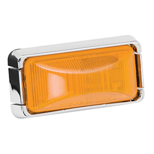 Wesbar Wesbar 203294 Side Marker Light Kit With Chrome Housing - Amber 203294